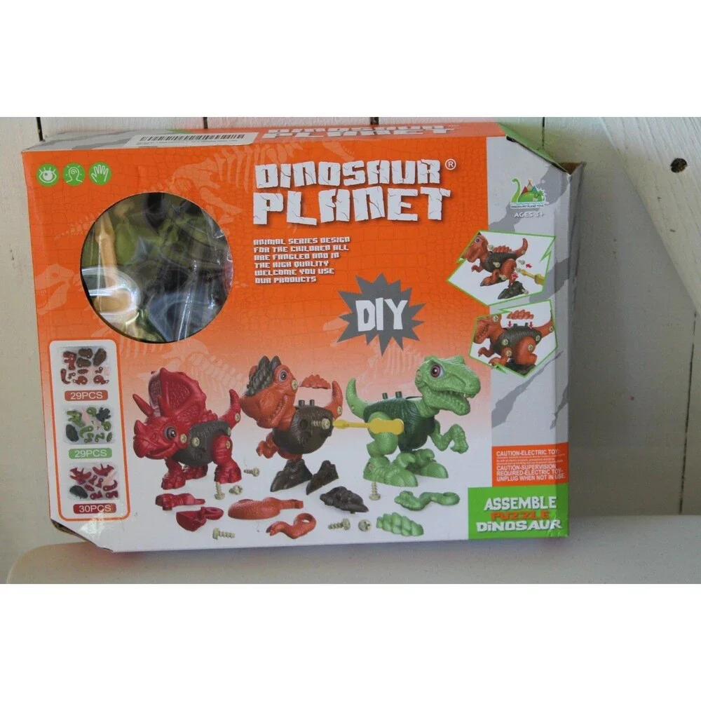 Dinosaur Planet DIY Assemble Creative Building Set Toys 3+